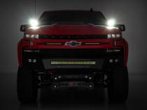 Chevy 2-inch LED Lower Windshield Ditch Kit Black Series w/ Amber DRL For 19-20 Silverado Rough Country