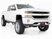 LED Ditch Light Kit 2in Black Pair Spot Silverado/Sierra 1500 (14-18 &amp;amp; Classic) Rough Country