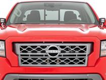 LED Light Kit Ditch Mount 2 Inch Black Pair Amber DRL Nissan Frontier (22-26) Rough Country