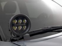 LED Light Kit Ditch Mount 2 Inch Black Pair Spot Toyota Tacoma (16-23) Rough Country