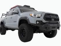 LED Light Kit Ditch Mount 2 Inch Black Pair Flood Toyota Tacoma (16-23) Rough Country