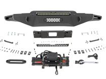 Hybrid Front Bumper 12000S Black LED w/ White DRL Toyota Tundra (22-26) Rough Country