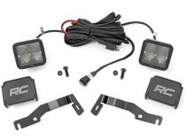 LED Light Kit Ditch Mount 2 Inch Spectrum Pair Spot Toyota Tacoma (24-26) Rough Country