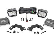 LED Light Kit Ditch Mount 3 Inch OSRAM Wide Toyota Land Cruiser (24-26) Rough Country
