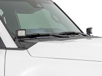 LED Light Kit Ditch Mount 3 Inch OSRAM Wide Toyota Land Cruiser (24-26) Rough Country