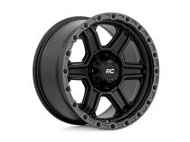 79 Series Wheel One-Piece Semi Gloss Black w/Gunmetal Ring 17x8.5 6x5.5 0mm Rough Country
