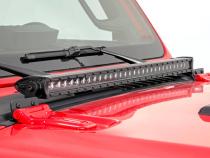 LED Hood Kit 30 Inch Spectrum Series Jeep Gladiator JT/Wrangler JL (18-26) Rough Country