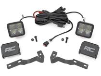 LED Light Kit Ditch Mount 2 Inch Spectrum Pair Spot Toyota Tacoma (16-23) Rough Country