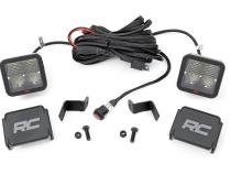LED Light Kit Ditch Mount 2 Inch Spectrum Pair Spot Ford F-150 (15-26)/F-150 Lightning (22-26) Rough Country