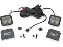 LED Light Kit Ditch Mount 2 Inch Spectrum Pair Spot Pattern Ford Bronco (21-25) Rough Country