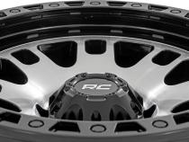 82 Series Wheel One-Piece Machined Semi Gloss Black 17x9 6x5.5 -12mm Rough Country