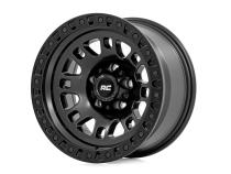82 Series Wheel One-Piece Semi Gloss Black 17x9 5x5 -12mm Rough Country