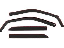 Side Window Deflectors In Channel Rain Guard Ram 1500/2500/3500 (10-25 &amp;amp; Classic) Rough Country