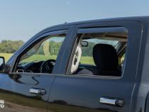 Side Window Deflectors In Channel Rain Guard Ram 1500/2500/3500 (10-25 &amp;amp; Classic) Rough Country