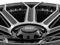 89 Series Wheel One-Piece Black Machined Gun Metal 17x9 5x5 -12mm Rough Country
