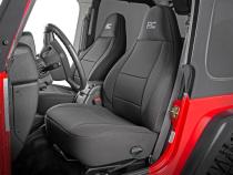Jeep Neoprene Seat Cover Set Black 03-06 Wrangler TJ Rough Country
