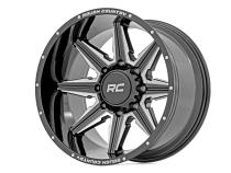 91 Series Milled One-Piece Gloss Black 20x12 8x6.5 -44mm Rough Country