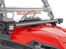Honda 50-Inch Single-Row Lower Windshield LED Kit Black Series 16-20 Pioneer Rough Country