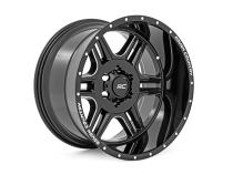 92 Series Wheel Machined One-Piece Gloss Black 20x12 6x5.5 -44mm Rough Country
