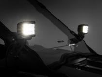 Polaris Dual LED Cube Kit w/Black Series Spot LED's 20-21 Polaris RZR PRO XP Rough Country