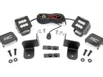Polaris Rear Facing 2-Inch Flood Black Series LED Kit 19-21 Polaris Ranger Rough Country