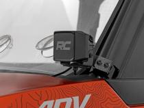 LED Light Kit Front Mount 2 Inch Black Pair Polaris XPEDITION XP Rough Country