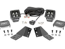 LED Light Kit Rear Mount 2 Inch Black Pair White DRL CFMOTO UFORCE U10 Pro Rough Country