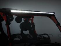 LED Light Kit Front Mount 40 Inch Black Dual Row White DRL Can-Am Commander Max Rough Country