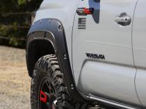 Defender Pocket Fender Flare Midnight Black Metallic Toyota Tacoma (16-23) Rough Country