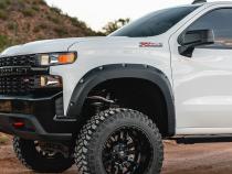 Traditional Pocket Fender Flares Flat Black Chevy Silverado 1500 (19-23) Rough Country