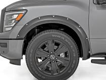 Pocket Fender Flares Crew QAK Glacier White W/O Emblem Nissan Titan (17-24) Rough Country