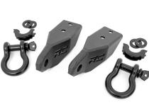 Toyota Tow Hook to Shackle Conversion Kit w/Standard D-Rings 07-20 Tundra Rough Country