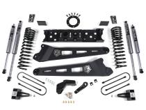 19-24 RAM 3500 4 Inch Radius Arm Bracket Gas 2 Inch Rear Block Without Overload Nitro Shocks Zone Offroad