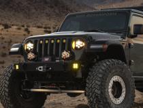 DOT LP6 LED Headlight Kit Jeep 2018-2025 Wrangler JL 2020-2025 Gladiator JT w/LED Headlights (White) Baja Designs