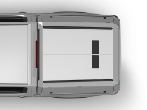 Silverado/Sierra Truck Bed Cap SmartCap Edge Commercial White For 19-26 Chevrolet Silverado/Sierra 1500 5.5 Foot Short Bed RSI SmartCap