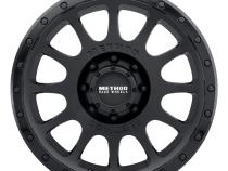 MR305 NV, 20x9, +18mm Offset, 8x170, 130.81mm Centerbore, Matte Black Gloss Black Lip, Method Race Wheels