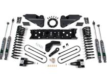 19-24 RAM 3500 4.5 Inch Radius Arm Bracket 2 Inch Rear Block With Overload Diesel 6-Bolt T-Case Nitro Shocks Zone Offroad